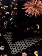 Ted Baker Black Chrysanthemum 100% Cotton Cushion - Image 4 of 6