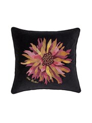 Ted Baker Black Chrysanthemum 100% Cotton Cushion - Image 5 of 6