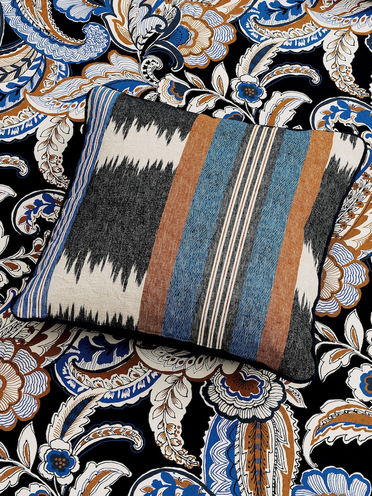Bedeck of Belfast Midnight Kotana 100% Cotton Cushion - Image 1 of 5