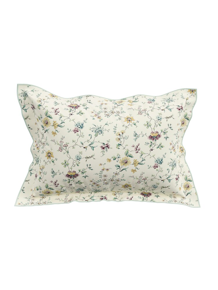 V&A Duck Egg Flora 100% Cotton Duvet Cover and Pillowcase Set - Image 4 of 4