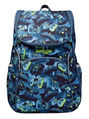 Smiggle Blue Vivid Access Backpack with Reflective Tape - Image 1 of 3