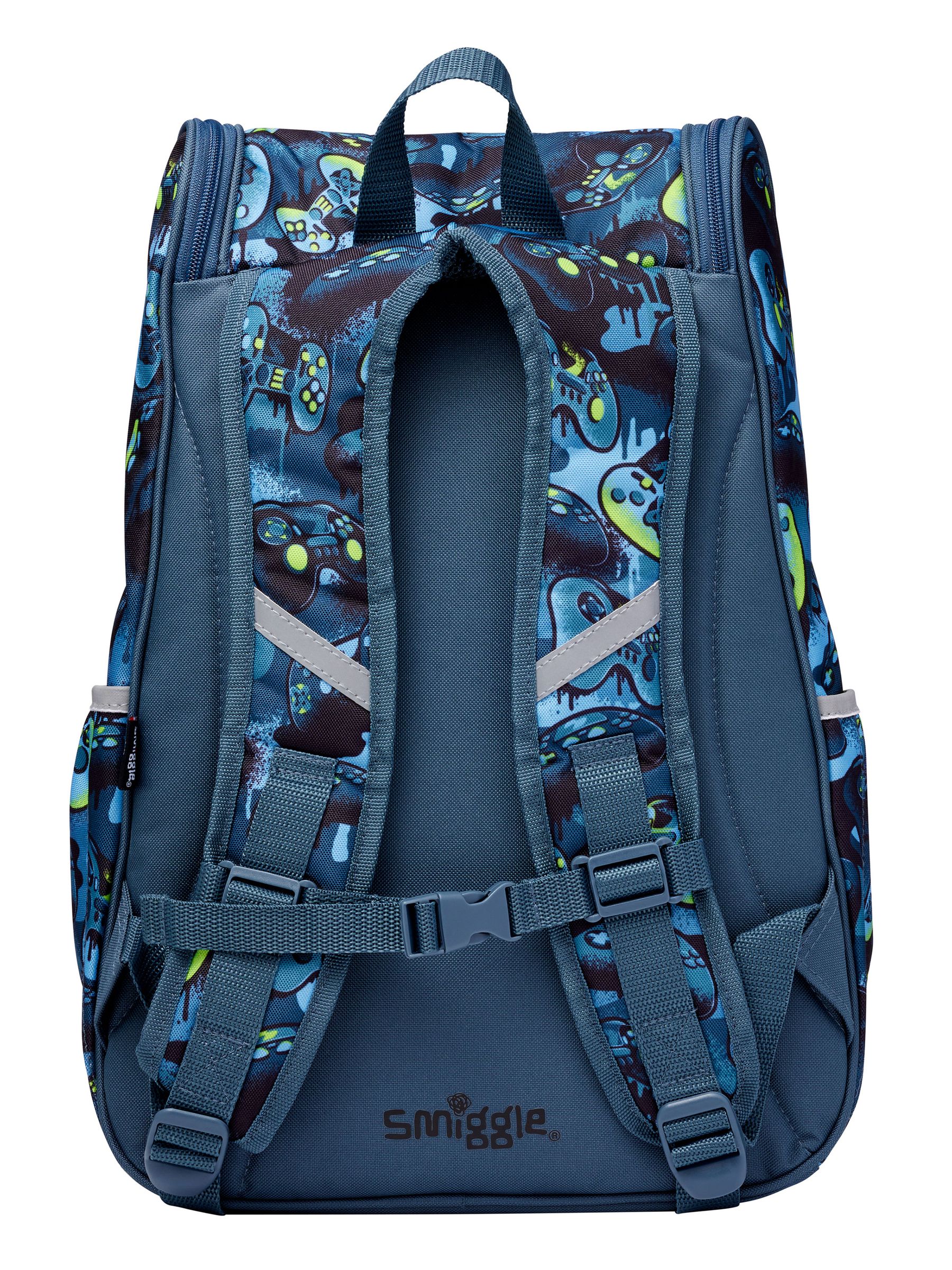 Buy Smiggle Blue Vivid Access Backpack with Reflective Tape from Next Kuwait