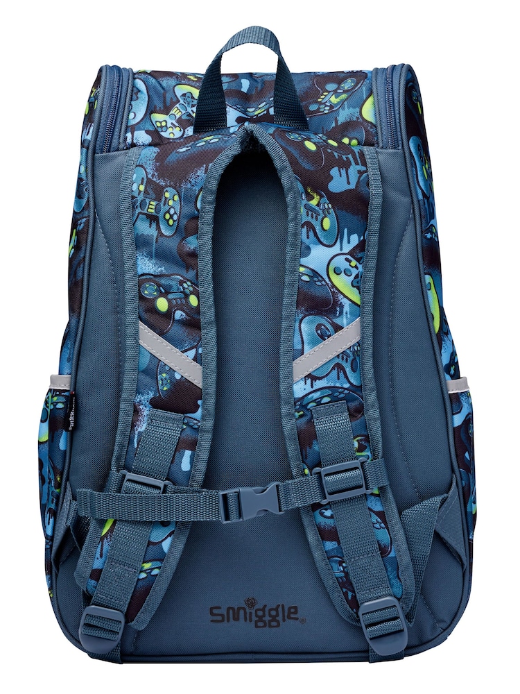 Smiggle Blue Vivid Access Backpack with Reflective Tape - Image 2 of 3