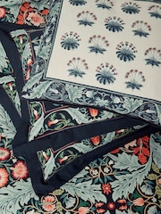 V&A Teal Sea Green Earthly Paradise 100% Cotton Duvet Cover and Pillowcase Set - Image 3 of 4
