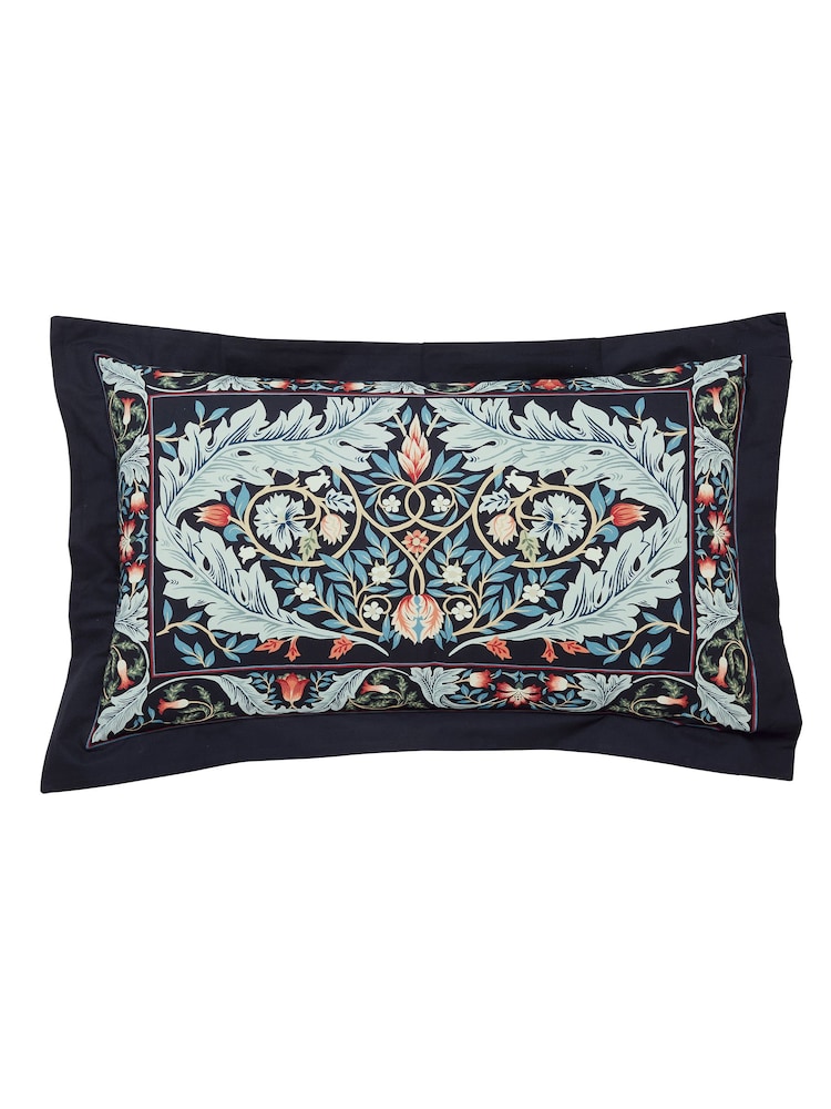 V&A Teal Sea Green Earthly Paradise 100% Cotton Duvet Cover and Pillowcase Set - Image 4 of 4