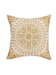 V&A Green Room Willow 100% Cotton Cushion - Image 5 of 6