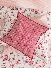 V&A Pink Garden Rose 100% Cotton Duvet Cover and Pillowcase Set - Image 3 of 4