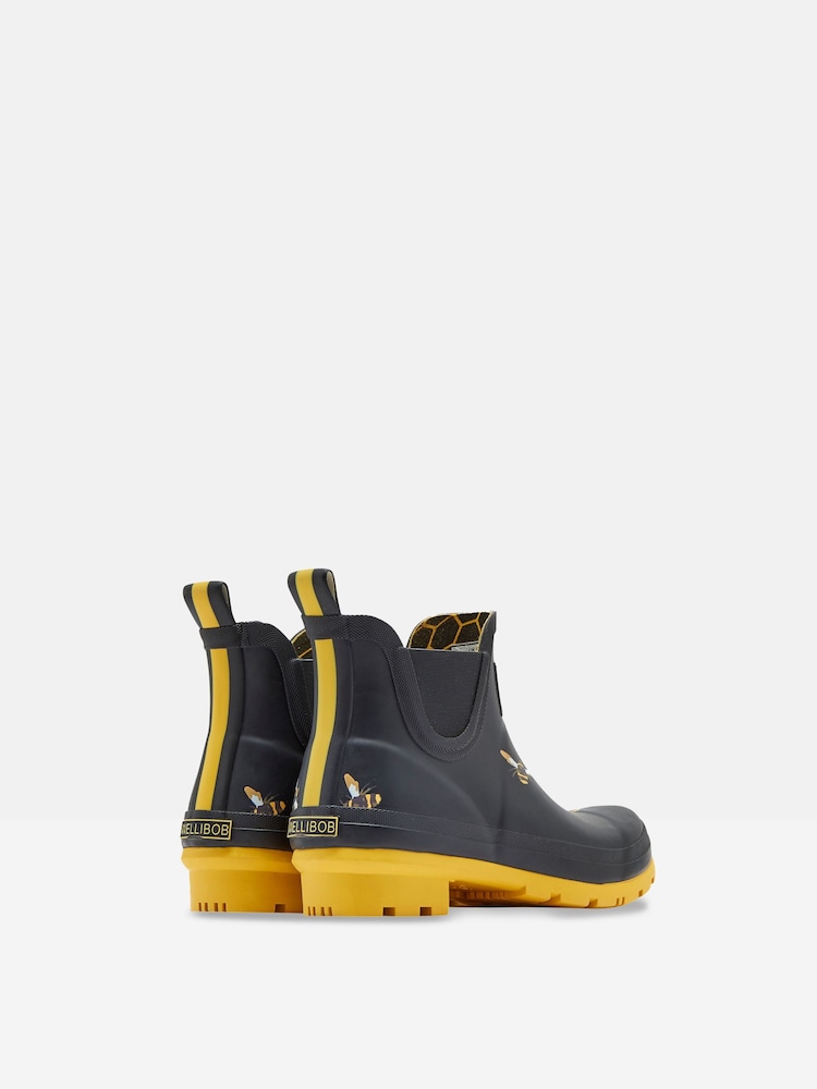 Joules Wellibob Niedrige, bedruckte Gummistiefel, Schwarz - Bild 2 von 4 Joules Wellibob Niedrige, bedruckte Gummistiefel, Schwarz - Bild 2 von 4