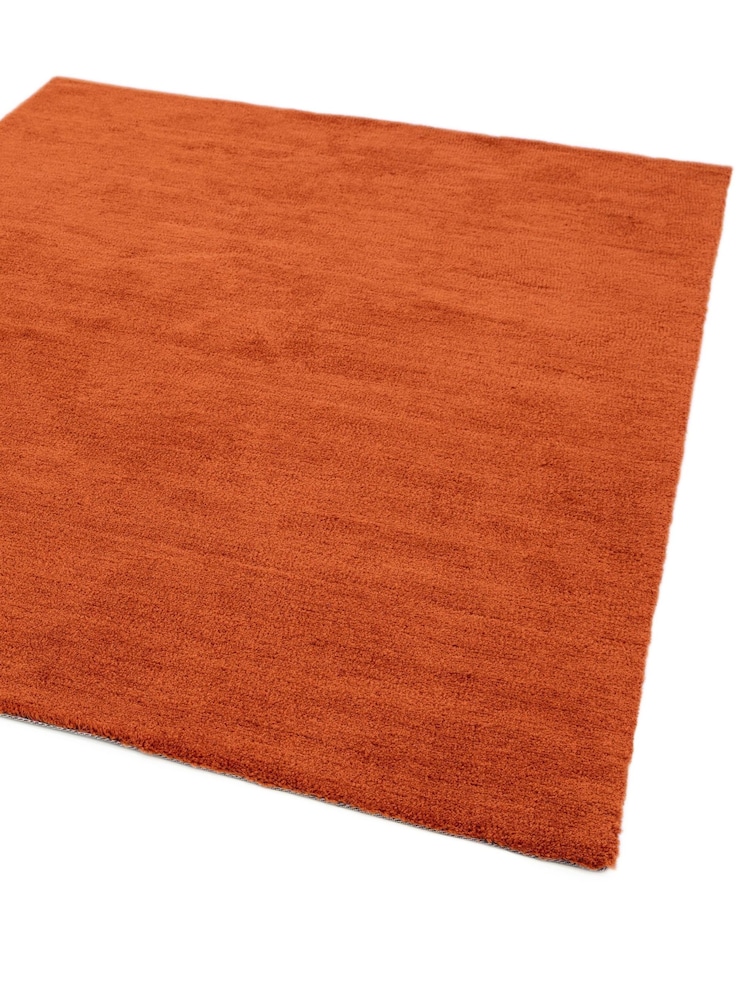 Asiatic Rugs Rust Brown Milo Soft Touch Lustre Rug - Image 1 of 2