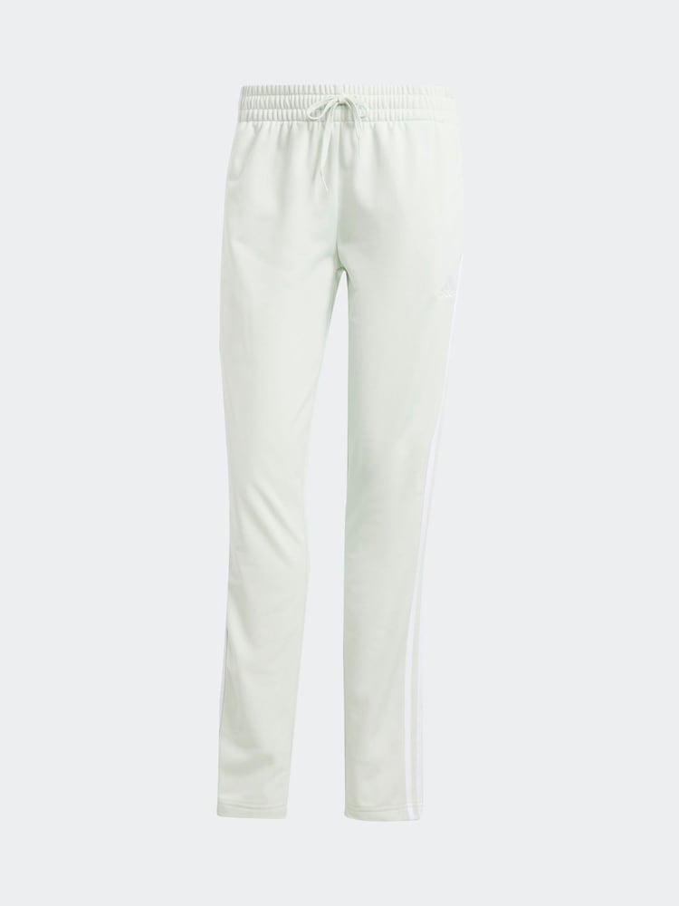 adidas Green 3 Stripe Essentials Tracksuit - Image 8 of 8