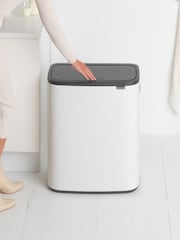 Brabantia White Bo Touch Double 30L Bin - Image 3 of 6