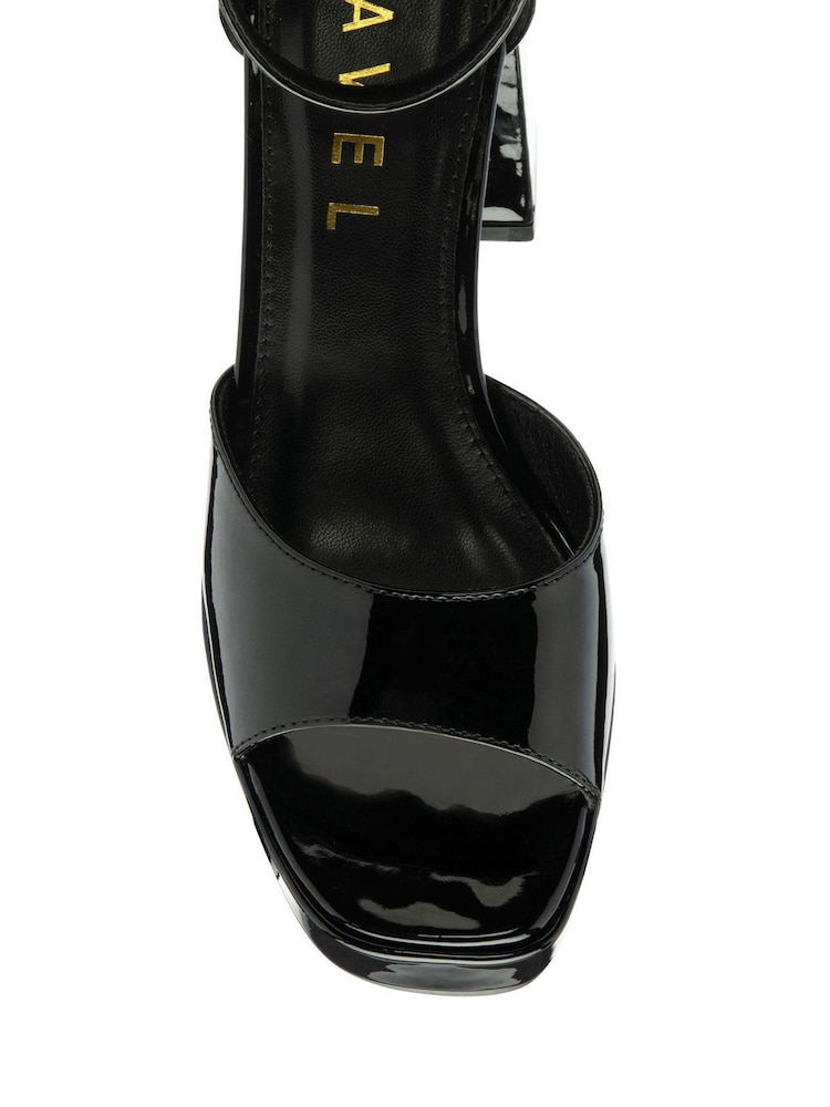 Ravel Black Platform Open Toe Ankle Strap Sandals - Image 4 of 4 Ravel Black Platform Open Toe Ankle Strap Sandals - Image 4 of 4