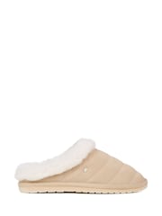 EMU Australia Cream Sheepskin Lined Suede Slippers - Image 1 of 7
