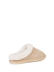 EMU Australia Cream Sheepskin Lined Suede Slippers - Image 3 of 7