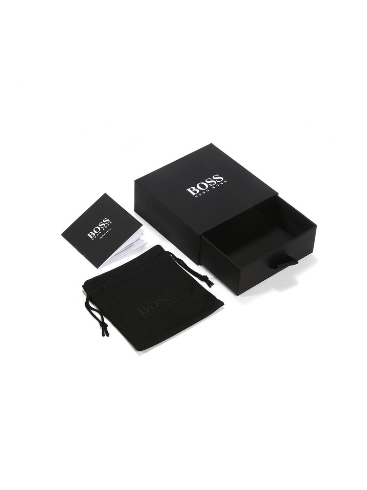 BOSS Brown Leather Essentials Leather Bracelet - Image 3 of 3