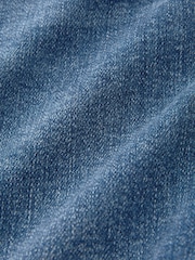 כחול כהה - מכנסי ג'ינס בגזרת שעון חול רחבה - תמונה 10 מתוך 10