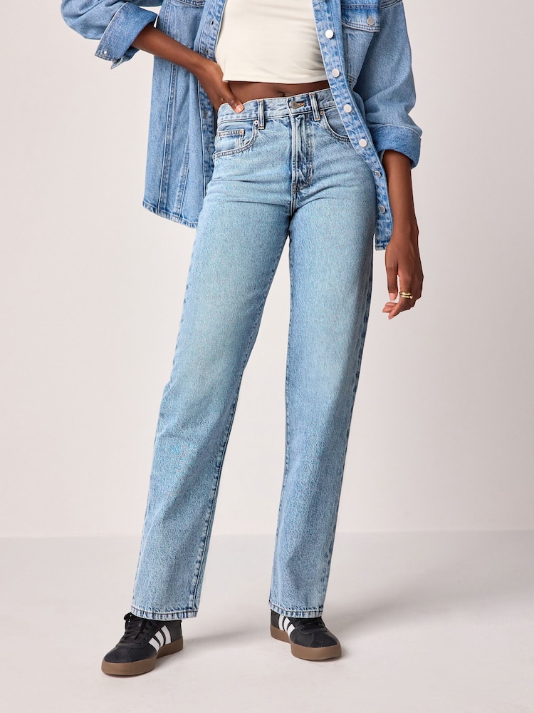 Mid Blue Rigid Straight Leg Jeans - Image 2 of 7