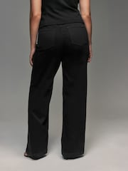 Black Wide Leg Hourglass Jeans - Image 3 of 7
