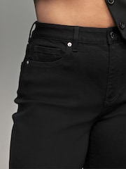 Black Wide Leg Hourglass Jeans - Image 4 of 7