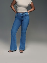 Dark Blue Hourglass Supersoft Flared Jeans - Image 2 of 6