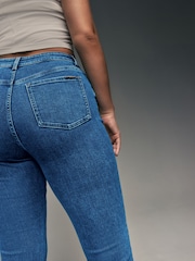 Dark Blue Hourglass Supersoft Flared Jeans - Image 4 of 6