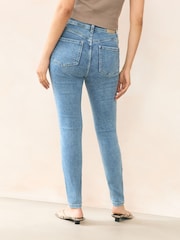 Denim Mid Blue Supersoft Skinny Hourglass Jeans - Image 3 of 7