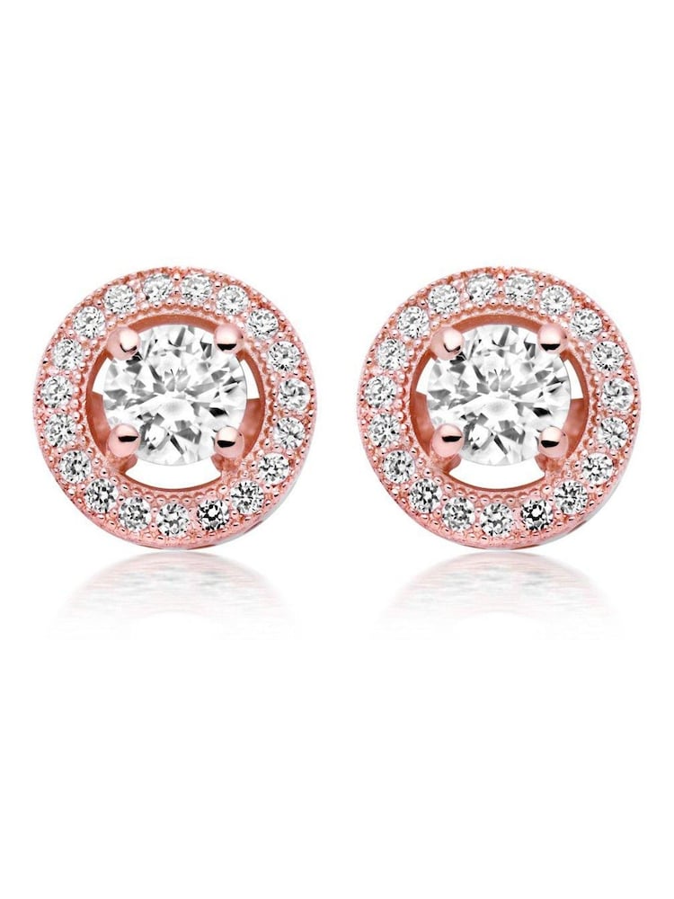Beaverbrooks Sterling Silver Cubic Zirconia Stud Earrings - Image 1 of 3