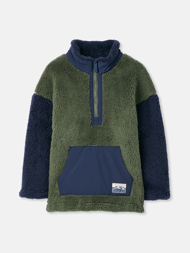 Joules Always Cosy fleece met korte rits voor jongens - Image 1 of 5