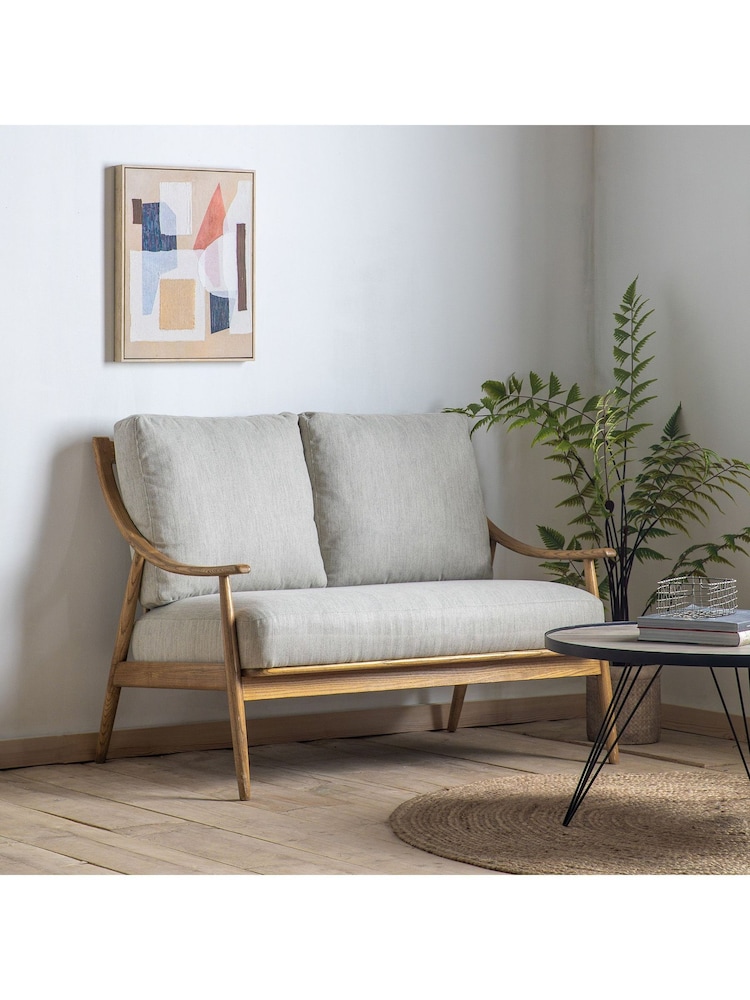 Gallery Home Natural Rawlins 2 Seater Sofa - Image 1 of 3