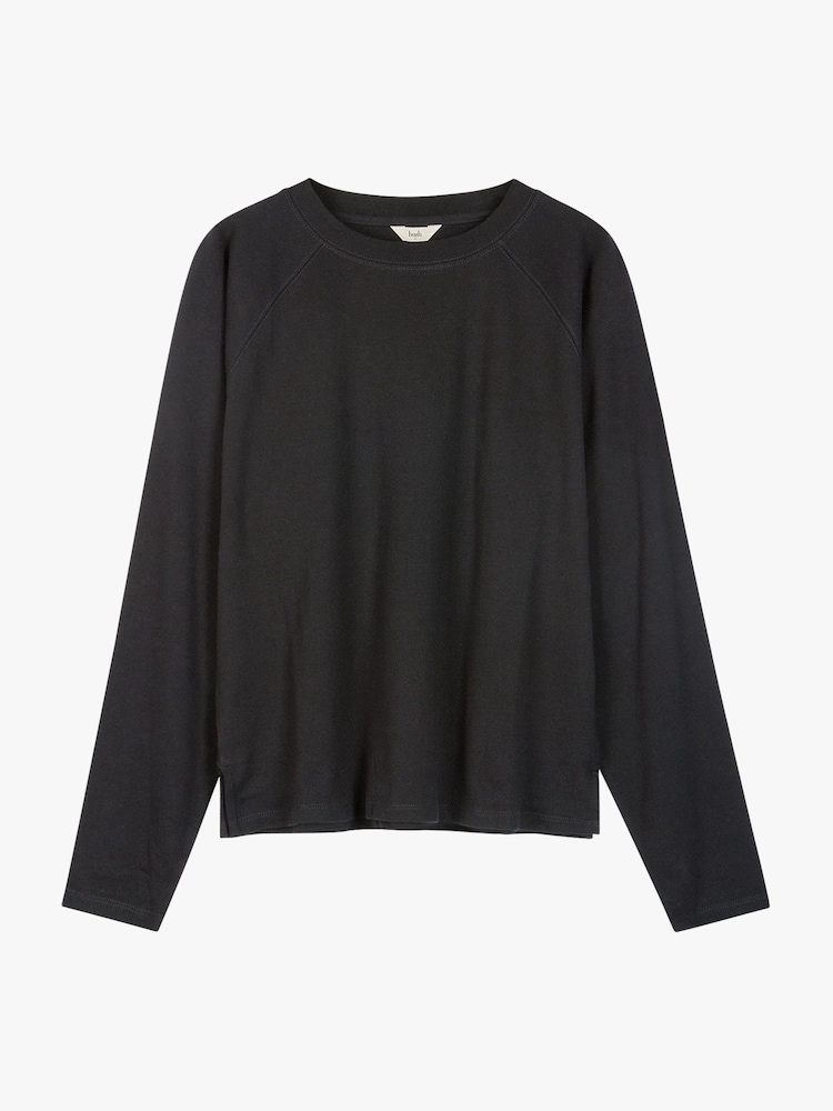 Hush Black 100% Cotton Matilda Raglan Top - Image 5 of 5