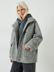 Hush Grey Kai Cocoon Toggle Jacket - Image 1 of 5