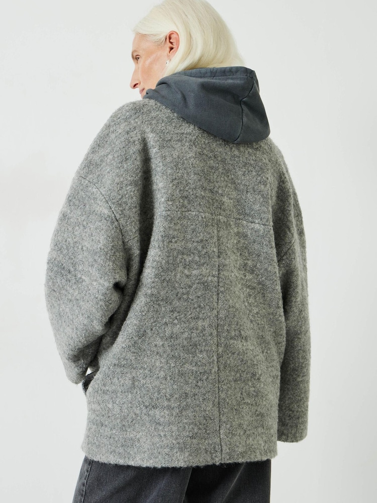 Hush Grey Kai Cocoon Toggle Jacket - Image 2 of 5