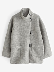 Hush Grey Kai Cocoon Toggle Jacket - Image 5 of 5