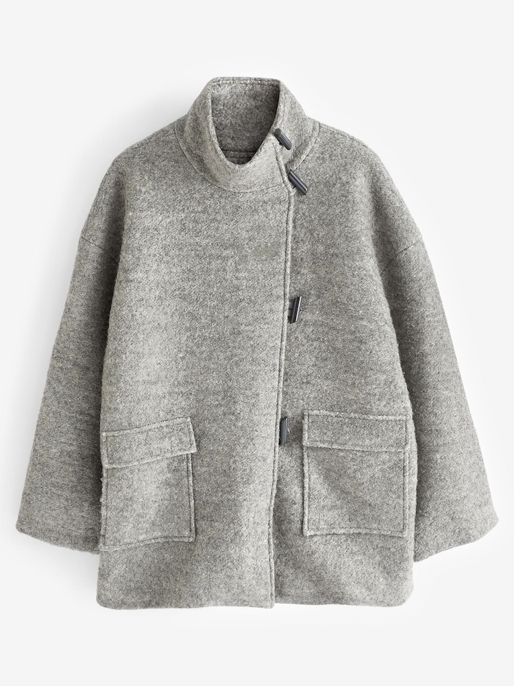 Hush Grey Kai Cocoon Toggle Jacket - Image 5 of 5