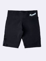 Pineapple Black Mesh Hem Cycling Shorts - Image 5 of 5