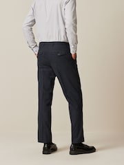 Marineblau/blau - Reguläre Passform - Elegante, strukturierte Hose - Bild 3 von 9