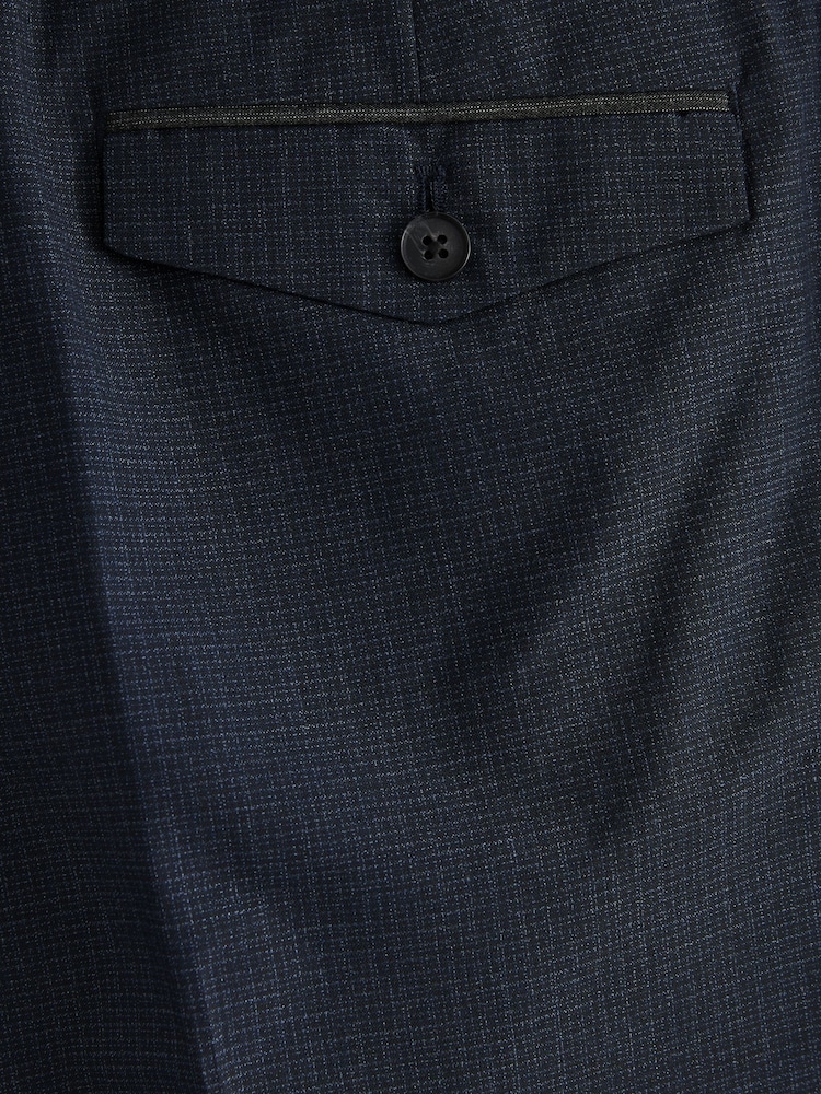 Marineblau/blau - Reguläre Passform - Elegante, strukturierte Hose - Bild 9 von 9