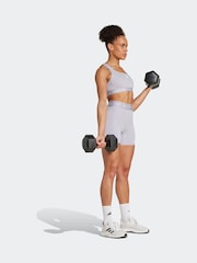 adidas Grey Techfit 7/8 Shorts - Image 2 of 7