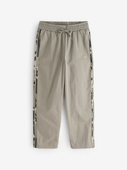 adidas Green 100% Cotton Camo 3 Stripe Joggers - Image 6 of 6
