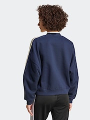 adidas Blue Tiro Fleece Sweatshirt - Image 2 of 7