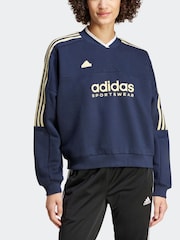 adidas Blue Tiro Fleece Sweatshirt - Image 5 of 7