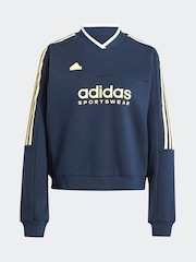 adidas Blue Tiro Fleece Sweatshirt - Image 7 of 7