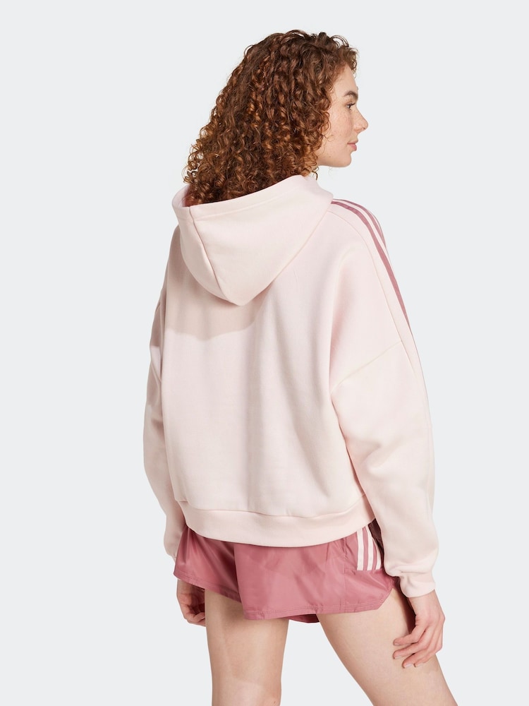rožnata - adidas Tiro Fleece Kapucar; jopa/pulover s kapuco - Slika 2 iz 7