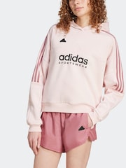 rožnata - adidas Tiro Fleece Kapucar; jopa/pulover s kapuco - Slika 4 iz 7