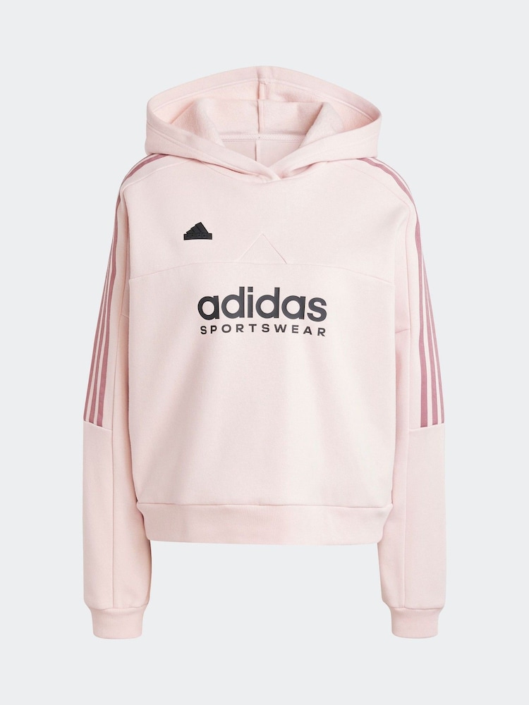rožnata - adidas Tiro Fleece Kapucar; jopa/pulover s kapuco - Slika 7 iz 7