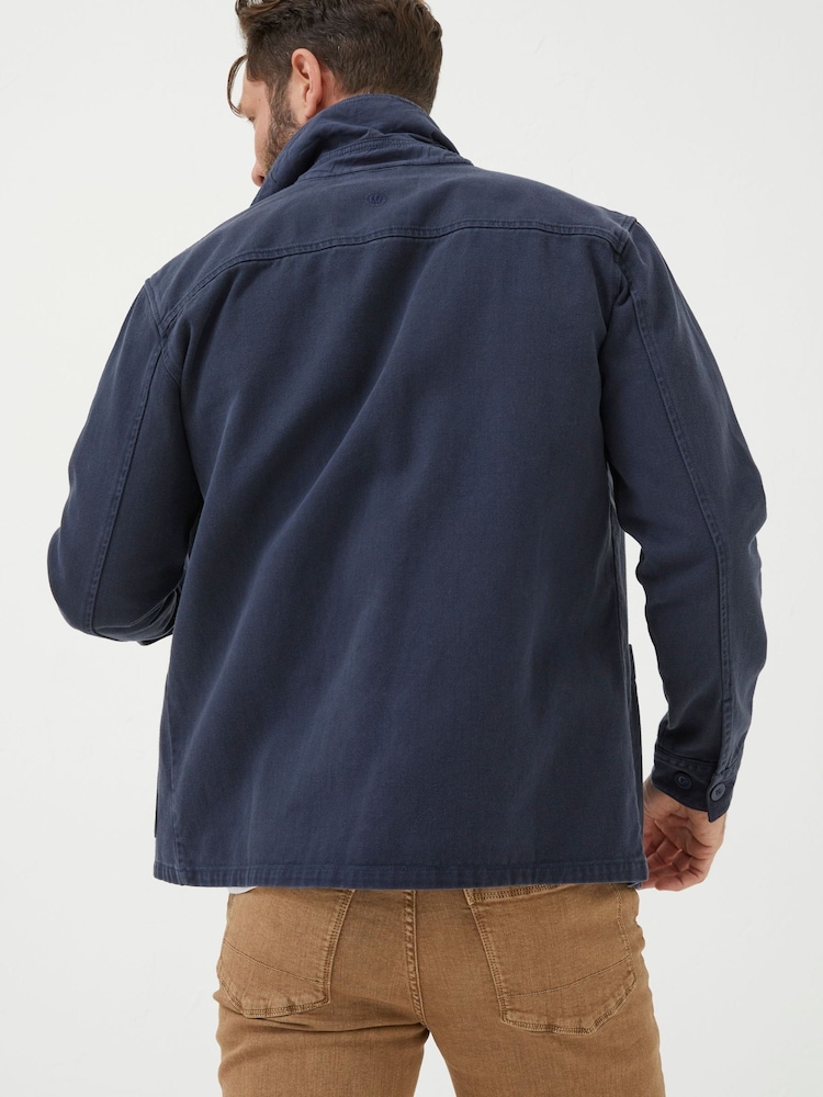 FatFace Blue Worker Jacket - Image 2 of 5