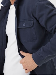 FatFace Blue Worker Jacket - Image 4 of 5