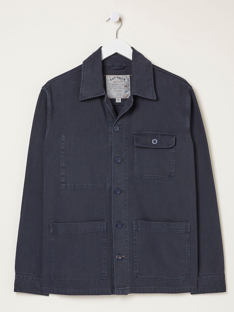FatFace Blue Worker Jacket - Image 5 of 5