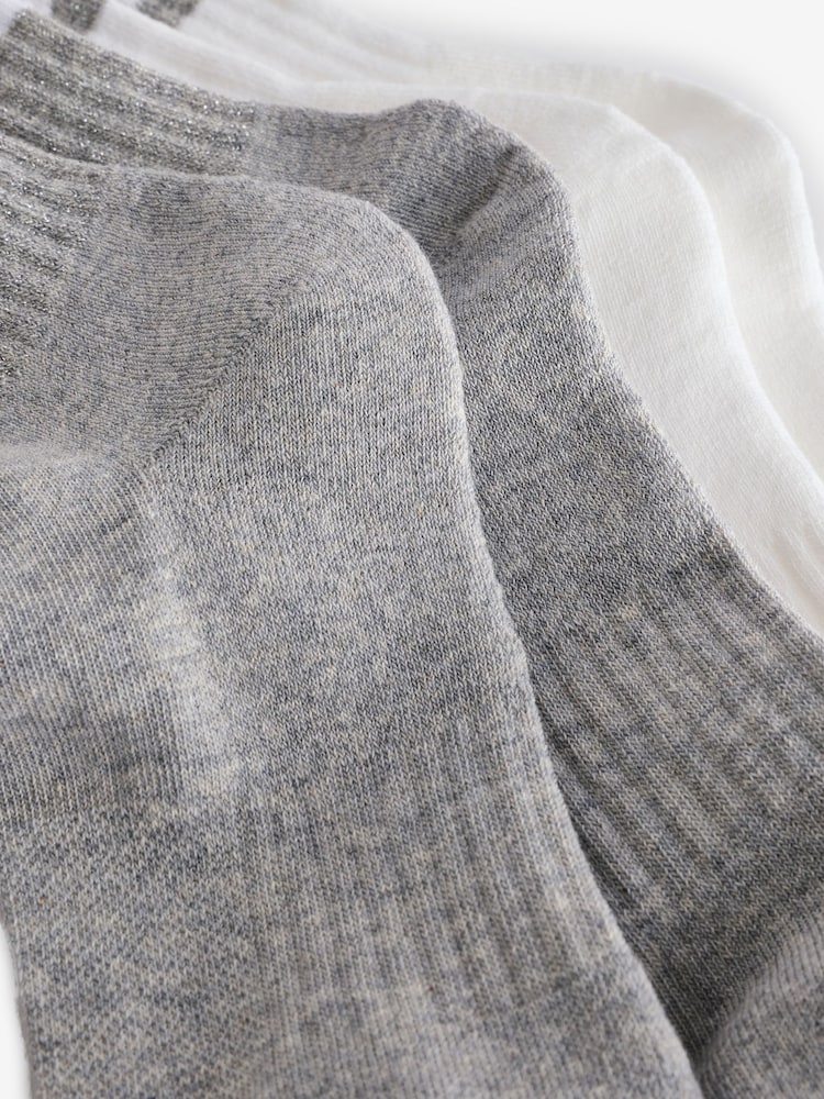 adidas Grey/White Crew Socks 2 Pack - Image 5 of 5