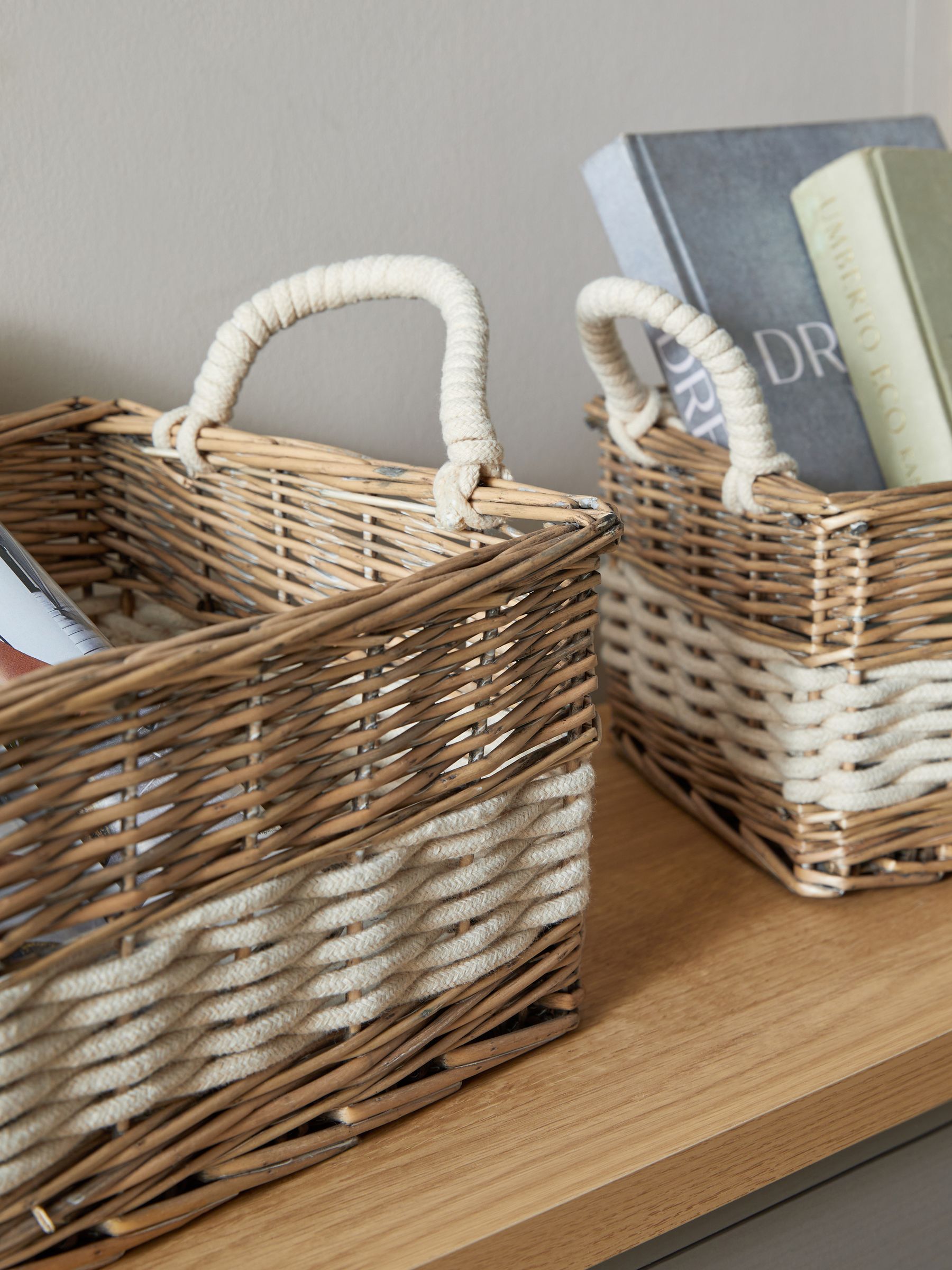 7 inch wide storage baskets discount